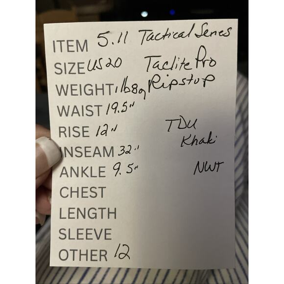 5.11 Women’s Taclite Pro Tactical Ripstop Pant Size 20 TDU Khaki Teflon NEW - Picture 11 of 11